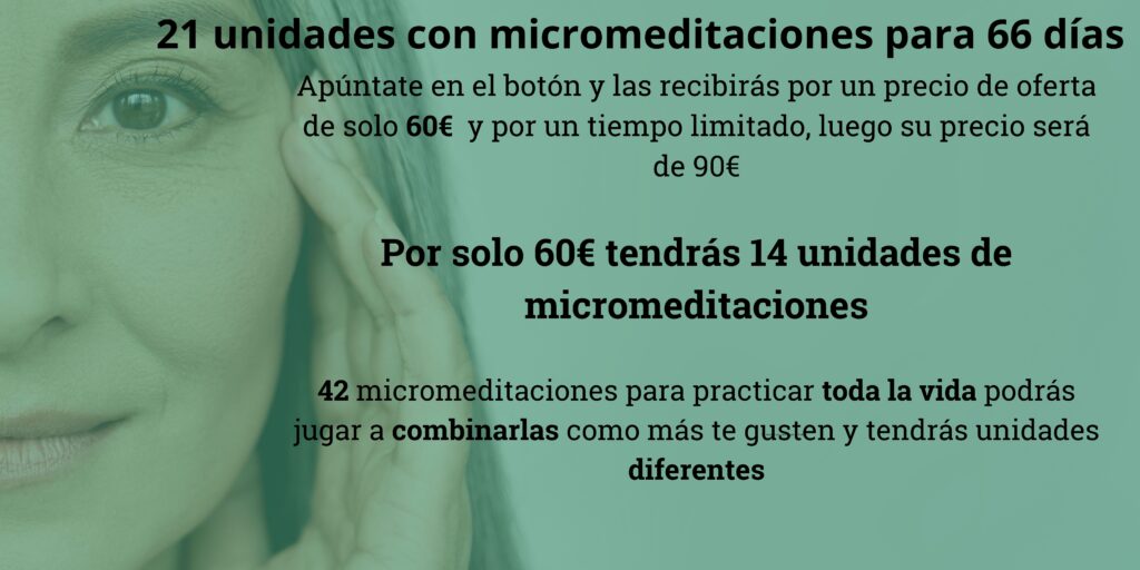 21 unidades de micromeditaciones mindfulness Sé Tú Hoy Mercedes Lorenzo